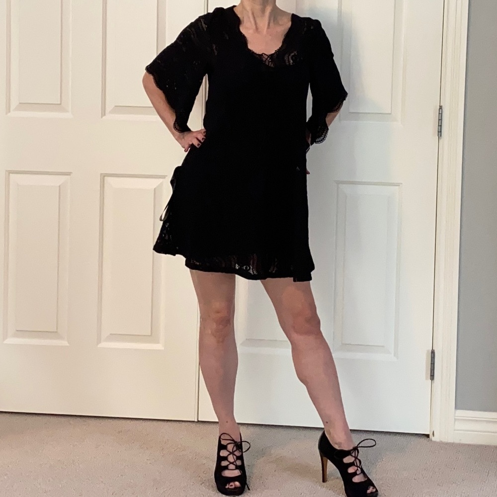 NWT BCBG Black Lace Dress